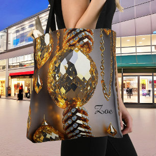 Blink! Beautiful chaos jewellery in gold  Tote Bag