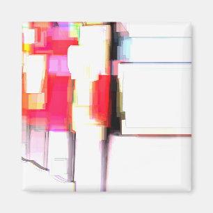 "Blink" Digital Abstract Magnet