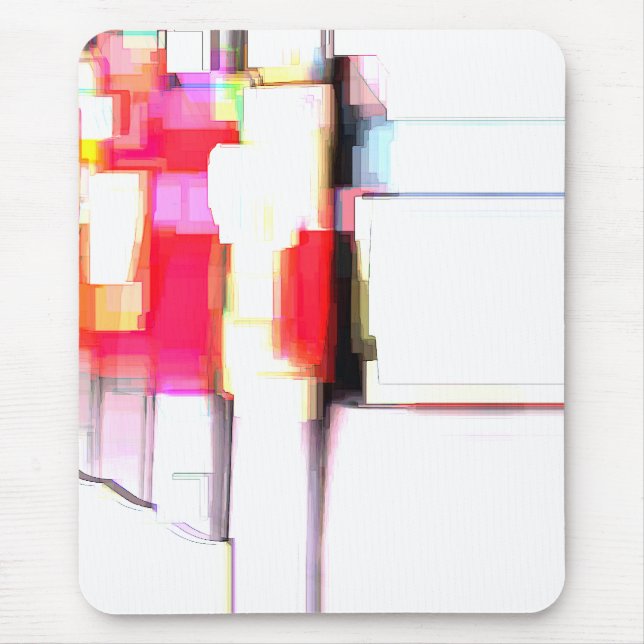 "Blink" Digital Abstract Mouse Pad (Front)