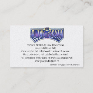 Blink of Death DVD Card