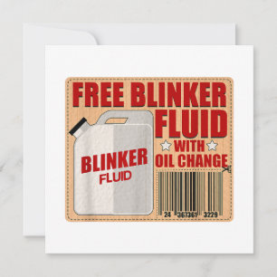 Blinker Fluid Idiot Gag gift shirt for Mechanics i Invitation