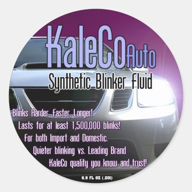 Blinker Fluid Sticker (Front)