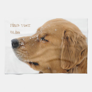 Bliss Golden Retriever Kitchen Towel