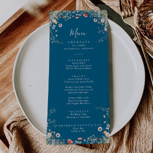 Blisser Boho Fleur sauvage menu du dîner