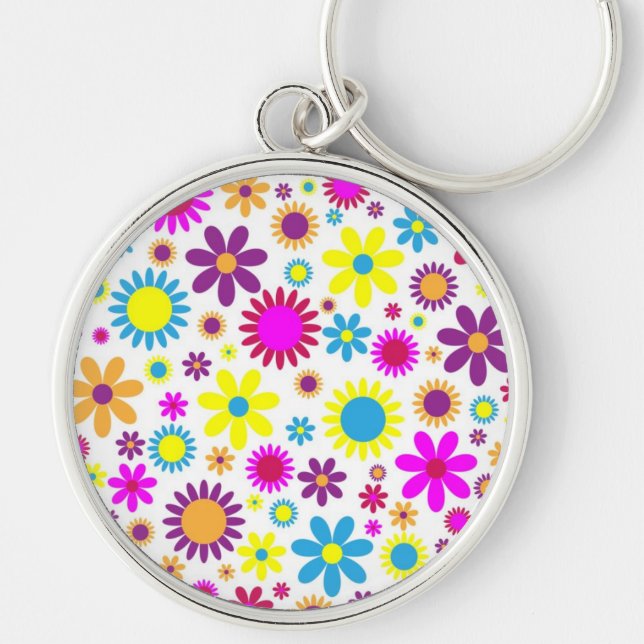 Blissful Blossoms Keychain (Front)