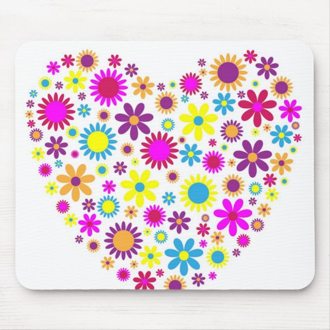 Blissful Blossoms Mouse Pad (Front)