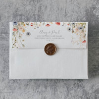 Blissful Boho Wildflower Wedding Invitation 