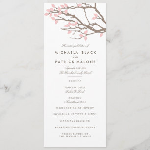 Blissful Branches Wedding Program
