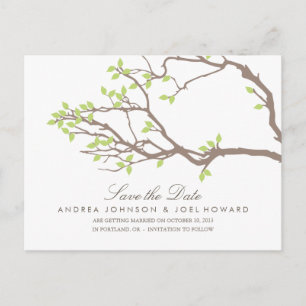 Blissful Branches Wedding Save the Date Postcard