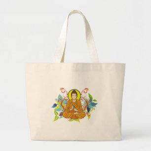 Blissful Buddha Large Tote Bag