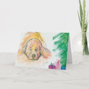 Blissful Holiday Dreams Basset Hound Dog Christmas
