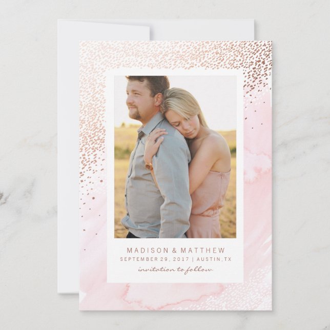 Blissful Save the Date Announcement (Front)