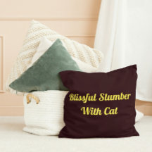 Blissful Slumber With Cat Personalized Pet Cute