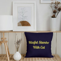 Blissful Slumber With Cat Personalized Pet Dreams