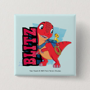 Blitz   Dino Ranch 2 Inch Square Button