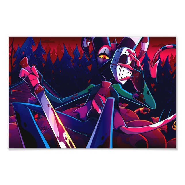 Blitz Halloween Slasher | Helluva Boss | Photo Print (Front)