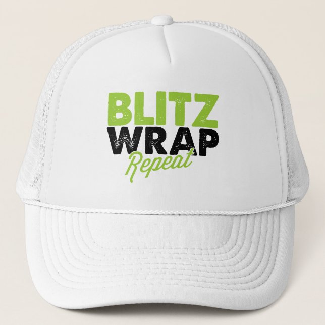Blitz Wrap Repeat - Body Wrap Hat (Front)