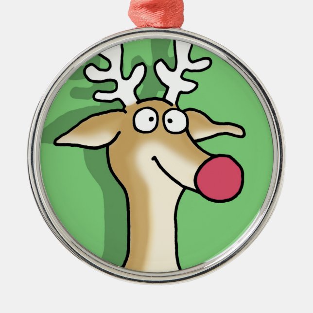 BLITZEN by Sandra Boynton Metal Ornament (Front)