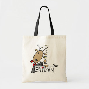 Blitzen Reindeer Christmas Tshirts and Gifts Tote Bag