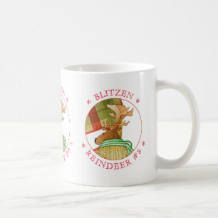 BLITZEN REINDEER White Mug