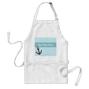 Blizzard Blue Gingham; Anchor Standard Apron