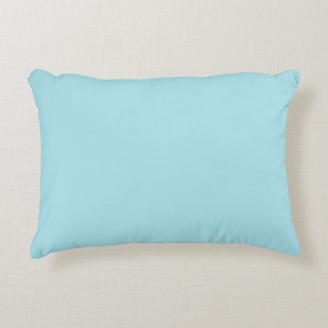 Blizzard Blue  (solid colour)   Accent Pillow (Front)