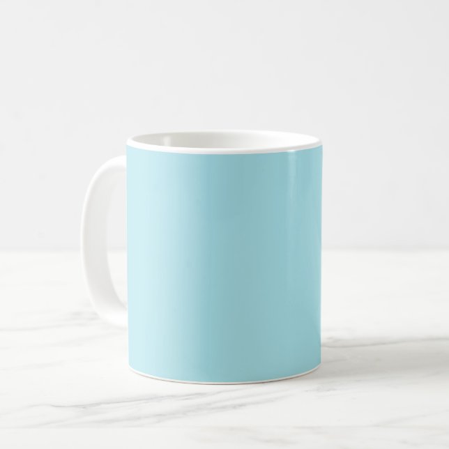 Blizzard Blue  (solid colour)   Coffee Mug (Front Left)