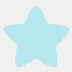 Blizzard Blue  (solid colour)   Star Sticker