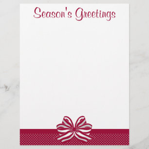 Blizzard Tiny Dots Christmas Letterhead