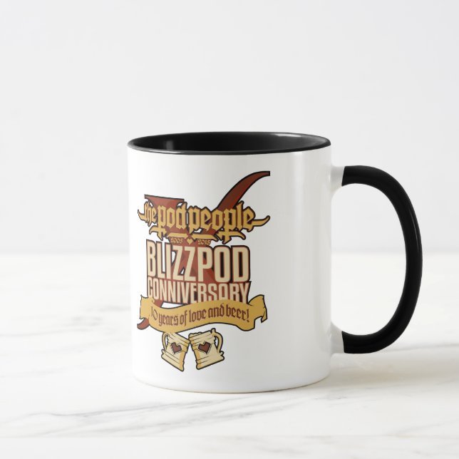 BlizzPodConniversaryX Blackline Mug (Right)