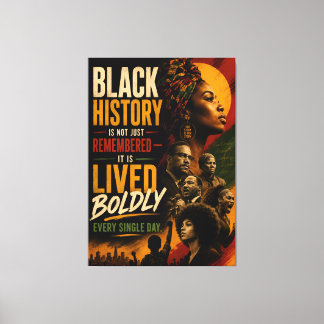 Blk Excellent Quote 2nd Canvas Print