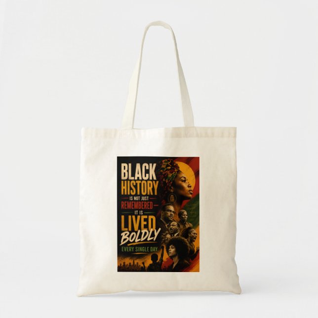 Blk Excellent Quote 2nd  Tote Bag (Front)