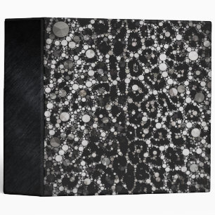 Blk&Wht Leopard Bling Binder