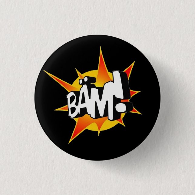 BLKbut 1 Inch Round Button (Front)