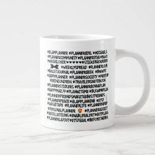 #BLKWMNPLAN Hashtag Planner Jumbo Mug