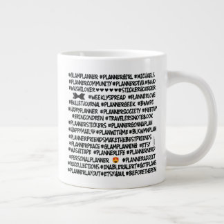 #BLKWMNPLAN Hashtag Planner Jumbo Mug
