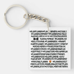 #BLKWMNPLAN Hashtag Planner Keychain