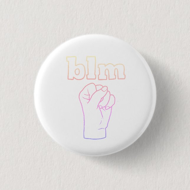 blm 1 inch round button (Front)