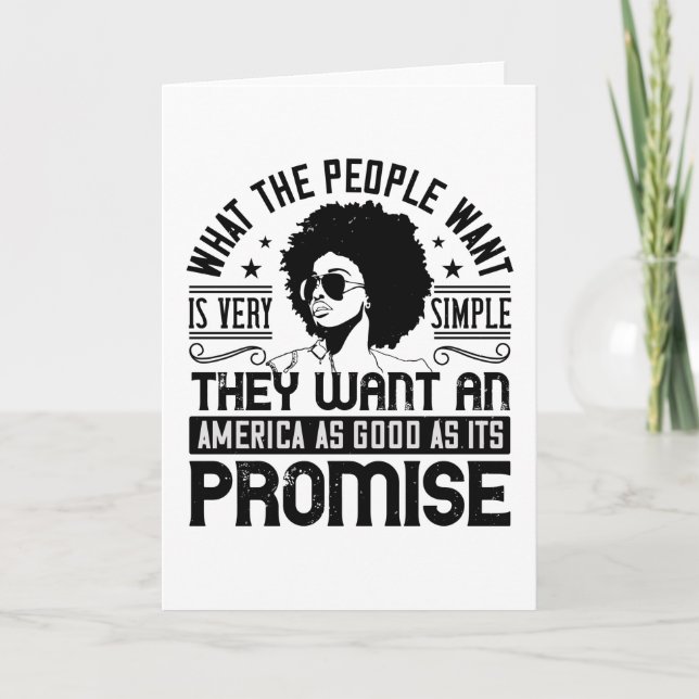 BLM - America as good as its promise Card (Front)