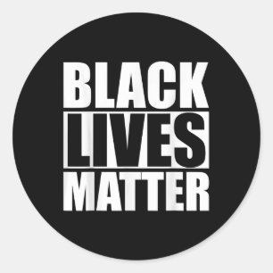 Blm Black Lives Awareness Classic Round Sticker