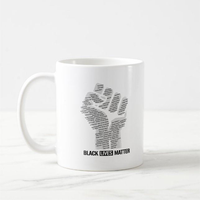 BLM NAMES COFFEE MUG (Left)