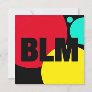 BLM We Stand Together Custom Colours Square Card