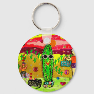 bloated cactus keychain