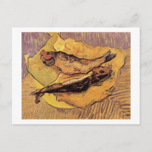Bloaters on Yellow Paper, Vincent van Gogh Postcard