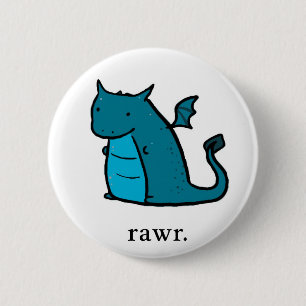Blob Dragon 2 Inch Round Button