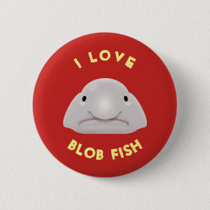 Blob Fish 2 Inch Round Button