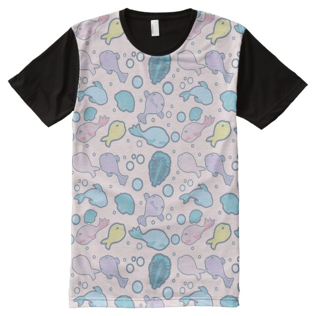 Blob Fish All-Over-Print T-Shirt (Front)