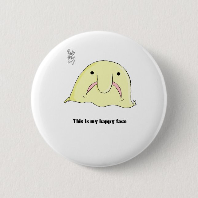 Blobfish 2 Inch Round Button (Front)