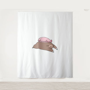 Blobfish and Sloth  Tapestry