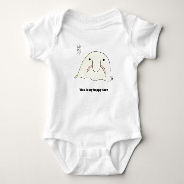 Blobfish Baby Bodysuit (Front)